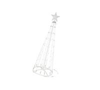 MHADBKH Color Changing Christmas Tree Lights With Remote Control USB Powered Metal Cone Shape Decoration For Wall Hanging Festiv