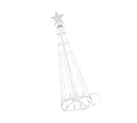 MHADBKH Color Changing Christmas Tree Lights With Remote Control USB Powered Metal Cone Shape Decoration For Wall Hanging Festiv