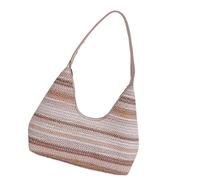 MHADBKH Contrast Generous Storage Lightweight Straw Essential Three Way Carry Beach Pocket