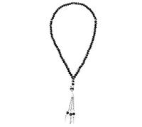 MHADBKH Crystal Tasbih Prayer Bead Muhammad Prayer Rosary Beads 99 Beads Necklace Foldable Rosary Necklace for Men Women
