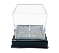 MHADBKH Display Case, Acrylic Clear Box with Stand, Baseball Holder Box for Organization & Showcases Case Showcase