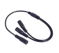 MHADBKH Double Female 5.5x2.1mm DC5521 Power Splitter Cable For LED Lights And Security Cameras, 20AWG 40cm Length
