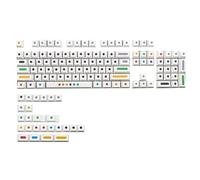 MHADBKH Dye-Sublimation PBT Keycaps Set for Mechanical Keyboards, 128 Keys Cherry-Profile for 64/68 / 96 Mechanical Keyboards Cherry-Profile PBT Key-cap Kit Five-sided Dye-Sublimation Keycap