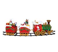 MHADBKH Elegant Christmas Delight Train Ornament Festival Christmas Train Set Decoration Around The Tree With Lights and Sounds