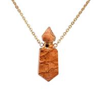 MHADBKH Elegant Perfumes Container Necklace Pendant Adjustable Length Neckchain Ornament Stylish Crystal Clavicle Chain Ornament