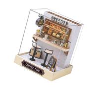 MHADBKH Engaging Wooden Structure Model Making Set Interactive Hobby Project for Family Bonding and Home Aesthetics Handcrafted Wooden Cabin Assembly Set