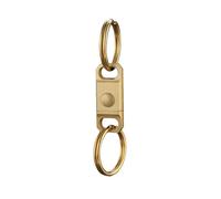 MHADBKH Excellent Bronze Code Clip Immediate Release Button Double Hoop Clip For Car Keys Travel Sacks Tools Travel Friendly Keychains Addition