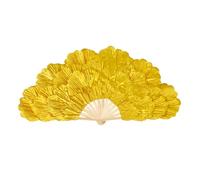 MHADBKH Exquisites Large Peony Petal Folding Fan with Frame Dancing Hand for Stage and Home Decors Elegant Handheld