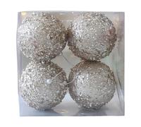 MHADBKH Festival Christmas Ornament Pearls and Sequins Ball With Reflective Coating Christmas Home Decoration For Holiday Decora