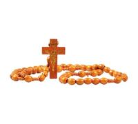 MHADBKH Handcraft Sturdy Wood Rosary Beads Craf from Natural Wood for Daily Prayer and Meditation With Elegant Designs