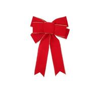MHADBKH Handmade Flocking -Loop Christmas Bowknot Red Velvets Ribbon For Holiday Wrapping And Home Decoration