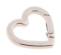 MHADBKH Heart Shape Spring Gate O Openable Bag Handbag Belt Strap Buckle Keyring Pendant Key Chain Clasp Clip