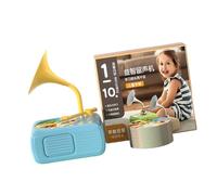 MHADBKH Interactive Toddler Phonograph Music Player Toy with 96 Learning Cards Early Educational Storytelling Machine Fun Gift Early Education Toy for Kids