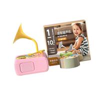 MHADBKH Interactive Toddler Phonograph Music Player Toy with 96 Learning Cards Early Educational Storytelling Machine Fun Gift Early Education Toy for Kids