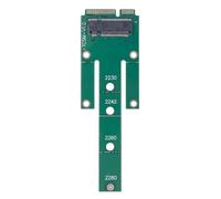 MHADBKH M.2 SSD Male Converters to MSATA Male MSATA to Convert Card Adapter for 2230 2242 2260 2280 M.2 SSD Form Factor