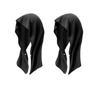 MHADBKH Of 2 Ice Silk Cooling Towel Head Wrap Face, Black | Soft Ice Silk Chill Neckwear Cooling Towel Face Cover for Heat Reliefs During Workouts and Beach Trip