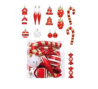 MHADBKH Pack Of 16 Shatterproof Christmas Ornament Ball Sturdy Holiday Tree Decorations For Festival Home Party Decoration