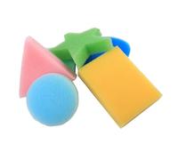 MHADBKH Paint Sponges for Kids, Sponge Painting Early Learning Shapes Models Art Craft Drawing Tools 6Pieces Early Learning