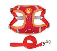 MHADBKH Pet Chest Strap Vest Type Dog Strap Small Dog Rope Outdoor Reflective Breathable Dog Traction Rope Dog Collar Seat Belts