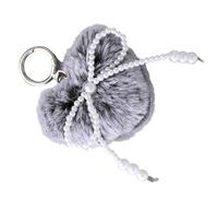 MHADBKH Poms Keychains Fleecy Rings Handbag Toted Bag Pendant Accessories Faux Furs Pompoms Keychains Accessories Charms