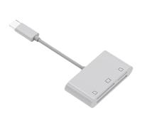 MHADBKH Portable 3 In 1 Card Reader For Type C Devices Reads SDTFCF Cards For Travel And Photography Type C Card Reader