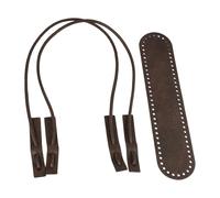 MHADBKH PU Leather Purse Straps Sew on Handle Bag Straps Shoulder Handle Replacement for Crochet Bags Repair Making Supplies
