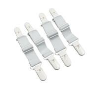 MHADBKH Quick Install Flexible Clip Fasteners Band with Elastic Cord for Adjustable Footwear Security on All Size 4 Pack Nonslip Shoe Clip Elastic Band