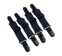 MHADBKH Quick Install Flexible Clip Fasteners Band with Elastic Cord for Adjustable Footwear Security on All Size 4 Pack Nonslip Shoe Clip Elastic Band