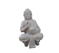 MHADBKH Resin Solar Buddhas Statue Sculpture Garden Decors Light Asian Decoration Outdoor Front Porch Decorations Decors