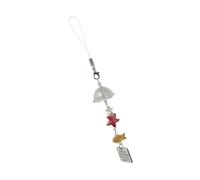 MHADBKH Sea Star Fish and Jellyfish Star Chain Beaded Pendant for Phone and Camera Cases Stylish Bag Accessory for Women