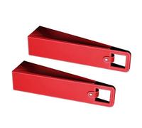 MHADBKH Set of 2 Leather Wine Bottle Carrying Case Foldable Champagne Holder for Safe Transport Elegant Storage Organizers Leather Carriers