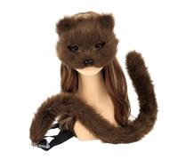 MHADBKH Therians And Tail Set For Girls Halloween Cats Cosplay Foxes Wolf Therians And Tail