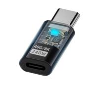 MHADBKH USB C Female to USB Male Adapter 40Gbps Data Sync 8K@60Hz 240W Fast Charging Adapter for PC