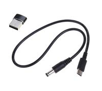 MHADBKH USB Type C to DC5.5x2.1mm Power Cable for Routers, Cameras Fans USB 5V9V12V1.5A Input Type C 5V9V12V3A Input