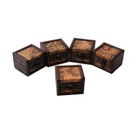 MHADBKH Vintage Wooden Treasure Box Map Embossed Jewelry Jewelry Storage Decorative Souvenir Storage Organizer Snap Button Display Board