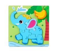 MHADBKH Wood Cognitive Development Toy For Ages 3+ Animal Food Matching Game To Fine Motor Skills & Sight Coordination Safe Kids Learning Riddles