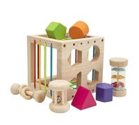 MHADBKH Wooden Cube Box For Toddler Encouraging Shape And Color Recognition Through Play Cognitive Skills Problem Solving Toy
