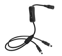 MHADBKH Y Shape Power Cable 1 Female to 2 Male DC5521/DC5525 Connectors Cord Extension Wire for Routers Camera