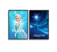 MHAIO 2 PCS Anime Movie Frozen Poster Wall Art Canvas Posters 12x18inch(30x45cm) Style-7