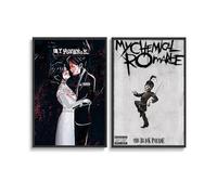 MHAIO 2 PCS My Chemical Romance Band Album Cover Poster For Room Wall Art Canvas Posters 12x18inch(30x45cm) Style-1
