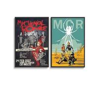MHAIO 2 PCS My Chemical Romance Band Album Cover Poster For Room Wall Art Canvas Posters 12x18inch(30x45cm) Style-6