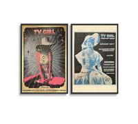 MHAIO 2 PCS Tv Girl Band Music Vintage Poster For Room Wall Art Canvas Posters 12x18inch(30x45cm) Style