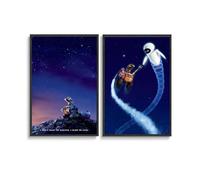 MHAIO 2 PCS Wall E Movie Anime Poster Wall Art Canvas Posters 16x24inch(40x60cm) Style