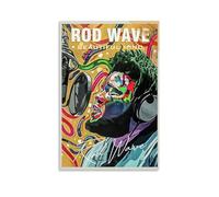 MHAIO Rapper Rod Wave Music Album Cover Posters Poster Decorative Painting Canvas Wall Posters And Art Picture Print Modern Family Bedroom Decor Posters 12x18inch(30x45cm)