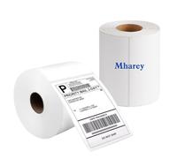 Mharey - 4x6 Direct Thermal Labels, 2 Rolls - 500, Shipping Labels, Plain White Waterproof Label Compatible with MUNBYN, Rollo, Zebra Thermal Printers for Evri,Evay,Amazon,Royal Mail.