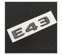 MhaRt yzw6688 3D ABS Chrome Black Car Rear Trunk Badge Sticker Logo E 43 BITURBO 4MATIC Emblem Compatible with E43 / W213 W212 Accessories (Color : E43 Glossy Black)