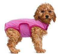 MHaustlie Dog Surgery Recovery Suit Dog Recovery Suit Female Male Comfortable Cone Alternative After Surgery Soft Cotton Preventing Licking Medical Pet Shirts for Large and Small Pets(Pink, M)