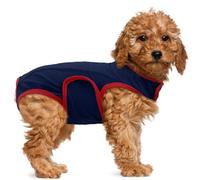 MHaustlie Dog Surgery Recovery Suit Dog Recovery Suit Female Male Comfortable Cone Alternative After Surgery Soft Cotton Preventing Licking Medical Pet Shirts for Large and Small Pets(Blue, M)