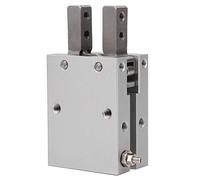 MHC2 Pneumatic Finger Cylinder, Double and Single Acting Air Gripper, High Precision Sealed Aluminum Alloy Cylinder with ±0.01mm Repeatability for Industrial Automation (MHC2-25D)