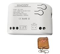 MHCOZY Updated WiFi Wireless Smart Switch Inching Self-Locking Relay Module,Set Inching Time from 0.5 Second to 1 Hour,be Applied to Access Control,DIY WiFi Garage Door Opener (7-32V with RF)